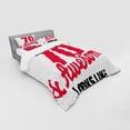 thumbnail image 3 of 70th Birthday Duvet Cover Set, Motivational Words 70 Birthday Celebrations, Bedding Set with Shams and Fitted Sheet, 3 Sizes, by Ambesonne, 3 of 3