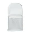 thumbnail image 3 of Your Chair Covers - Polyester Folding Chair Cover White for Wedding, Party, Birthday, Patio, etc., 3 of 3