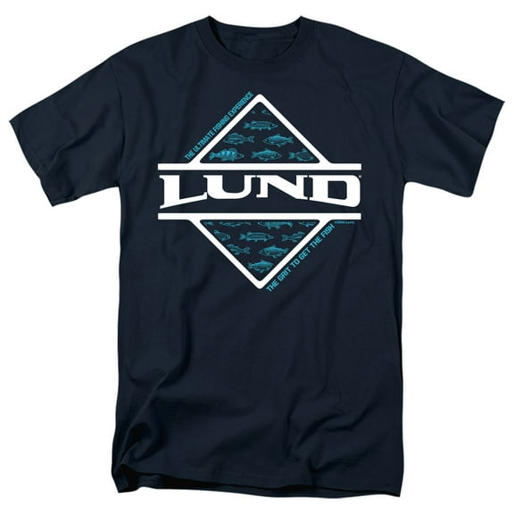 Lund In the Water Unisex Adult T Shirt, Navy, Small