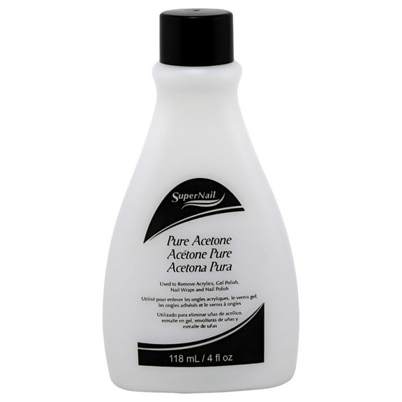 Super Nail Pure Acetone Polish Remover 4 Oz