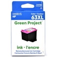 thumbnail image 1 of Green Project HP 63 XL Tri-Colour Remanufactured Ink Cartridge, (H-63XLCL), 1 of 4