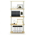 thumbnail image 4 of Furinno Turn-N-Tube 23.6 W x 11.6 D x 57.4 H 5-Shelf Decorative Shelves, Beige and White, 4 of 6
