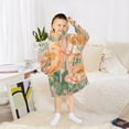 thumbnail image 6 of FORMRS Wearable Blanket Hoodie with Sleeves for Kids Cozy Flannel Sweatshirt, Abstract Floral Art, 6 of 7