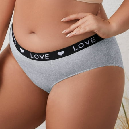 Ruimatai Womens Cotton Underwear Plus Size Stretch Panties No Show Ladies Workout Breathable Briefs Comfortable Soft Undies