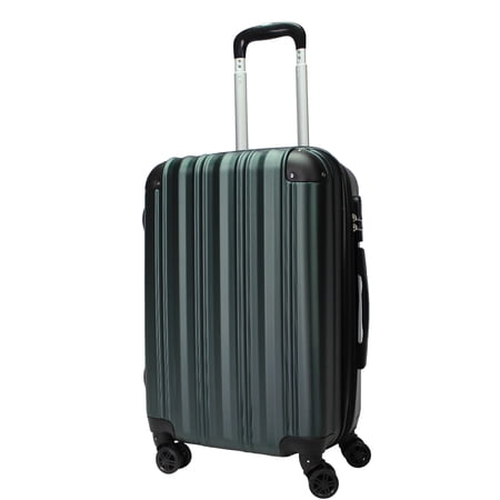 CalBags Kemyer Quest 20-Inch Carry-On Hardside Lightweight Expandable Spinner Suitcase Luggage - British Green