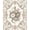 Ivory Pink Sage, Pattern 8, variant on Design&I 8'x10' Washable Area Rug Snake Gothic Serpent Botanical Vintage Watercolor Distressed for Dining Room, Large Office, Lounge, Snag-Free