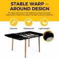 thumbnail image 4 of Black Gnomes Easter Table Cloths for 4 Foot Rectangle Tables, Eggs Botanical Carrot Pastoral Patio Waterproof Elastic Fitted Tablecloths, Washable Rectangular Table Cover for Camping, 4 of 8