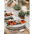 thumbnail image 6 of Cloth Napkins Set of 8 - 20x20 Inches, Burnt Orange Floral Washable Reusable Table Napkins, Tropical Botanical Leaves Floral Soft & Absortbent Dining Napkin for Party Wedding Hotel Restaurant, 6 of 8