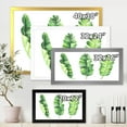thumbnail image 4 of Designart 'Tropical Banana Leaves Set On White' Farmhouse Framed Art Print, 4 of 4