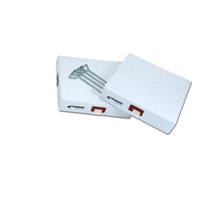 Champro 2 Bases Matelassées avec Double Première Base (Orange/blanc)