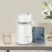 ROVSUN【Upgraded】1.6 Gallon/6L Countertop Home Water Distiller with Flame-retardant Material, BPA-Free Container & Stainless Steel Interior, Distilled Water Maker Purifier