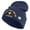 Navy, variant on U.S. Army 33rd Infantry Brigade Combat Team Logo Embroidered 12 Inch Solid Knit Cuff Long Beanie Made in USA - Black OSFM