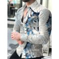 thumbnail image 1 of Camisa Casual De Manga Larga Con Estampado Animal, 1 of 6