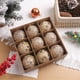 thumbnail image 2 of Juego de 9 bolas navideñas con purpurina de 8 cm, bolas colgantes de espuma irrompibles para Navidad, decoración elegante y brillante para Navidad, 2 of 5