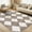 Brown, variant on 9x12 Area Rug Trellis Rugs for Living Room,Washable Modern Trellis Carpet for Bedroom, Non Slip Low Pile Carpet for Home Office Decor