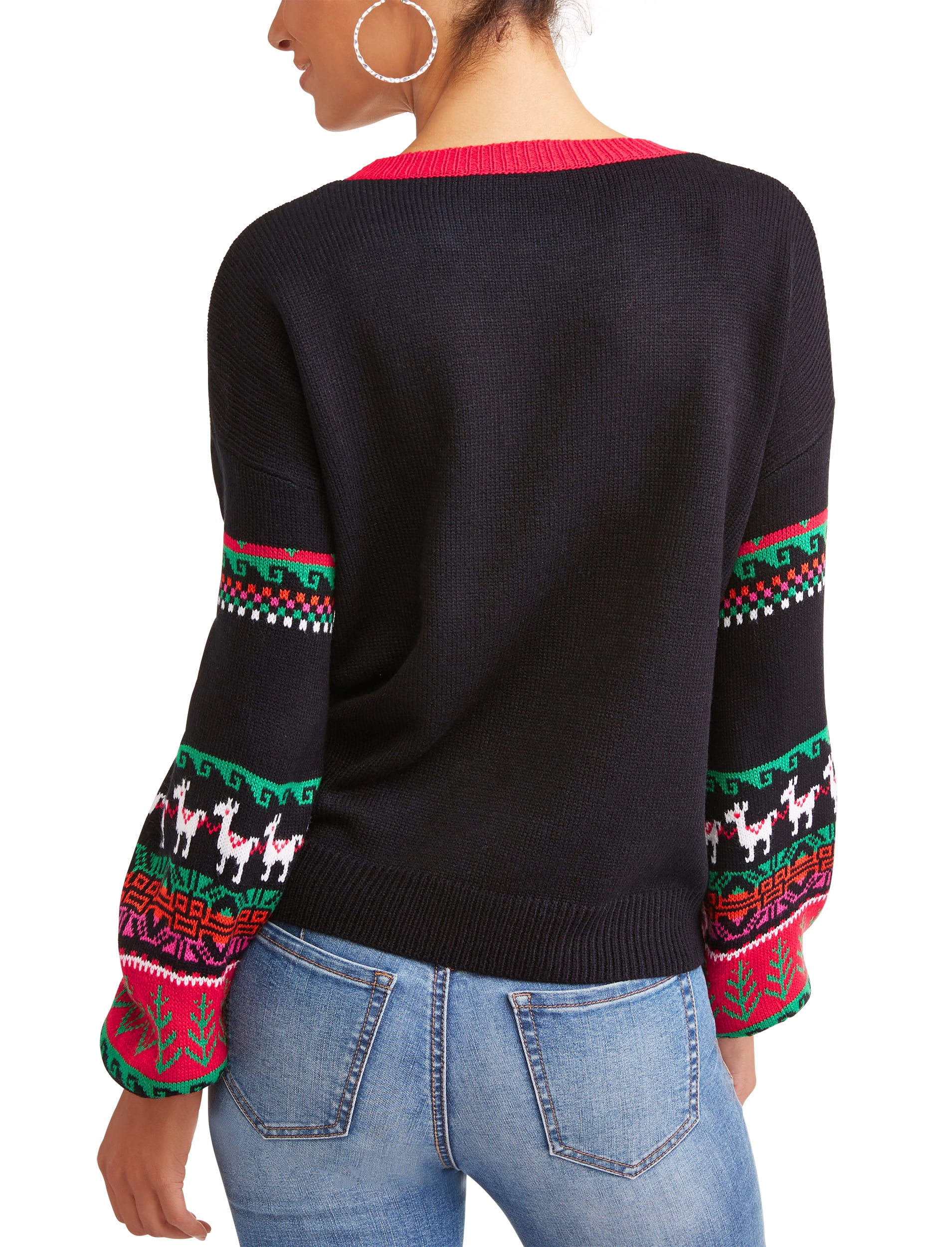 Ugly Christmas Llama Sweater - Walmart 