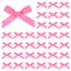 thumbnail image 1 of Uxcell 100-Pack Mini Lazo de Cinta Artesanal 1.6x1 Pulgada de Tela a Cuadros de Satén para Manualidades DIY Rosa Claro, 1 of 1