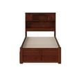 thumbnail image 3 of Lit Bibliothèque de Rangement Simple TG en Bois Massif, Noyer Brun, 3 of 7