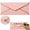 Pink, variant on Beige Envelopes, Wedding Envelopes, Business Envelopes with V Gold Border, 1Pcs Fancy Envelopes with Gold Border, Standard Envelopes for Checks Letter Mailing 9.49x4.13 In