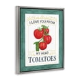 thumbnail image 3 of Stupell Industries My Head Tomatoes Pun Gray Framed Floater Canvas Wall Art design by Lara Beeston, 21 x 17, 3 of 9
