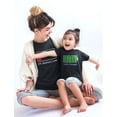 thumbnail image 2 of 100% Charged & Low Battery Toddler & Women's T-Shirts Funny Matching Set Mom Gift Black Medium / Child Black 3T, 2 of 6