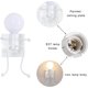 thumbnail image 3 of Humanoid Creative Indoor Wall Light, Contemporary and Retro Style Black Wall Lamp, E27 Candelabra Wall Lamp for Bedroom (White), 3 of 4