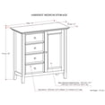 thumbnail image 5 of Simpli Home Amherst Solid Wood Medium Storage Cabinet in Hickory Brown, 5 of 5