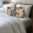 thumbnail image 2 of Boho Floral Pillow Covers 12x20 Inch Set of 2, Flower Spring Throw Pillows Rustic Vintage Decorative Summer Tropical Palm Leaves Pillowcase Linen Bohemian Outdoor Cushion Case for Home Decor, 2 of 6
