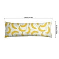 thumbnail image 6 of Bananas & Sunshine Throw Pillow Case Vibrant Yellow Fruit Illustration, Fun Tropical Aesthetic, Soft Velvet Zipper Closure for Bedroom, Living Room, Farmhouse Style, 6 of 7