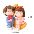 thumbnail image 4 of Yvsxxv Miniature Couple Figurine Set, Fairy Garden Micro Landscape Decor, 4 of 7