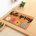 thumbnail image 4 of Alfombra de bienvenida de primavera | Alfombra de entrada interior y exterior | Respaldo de PVC antideslizante | Resistente al desgaste y a la decoloración | Lavable a mano | Alfombra rectangular, 4 of 6
