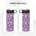 thumbnail image 3 of Salouo Skull Pattern 18 oz Water Bottle With Straw,Stainless Steel Sports Water Cup Flask Wide Mouth Travel Thermal Mug for Home Office Car, 3 of 8