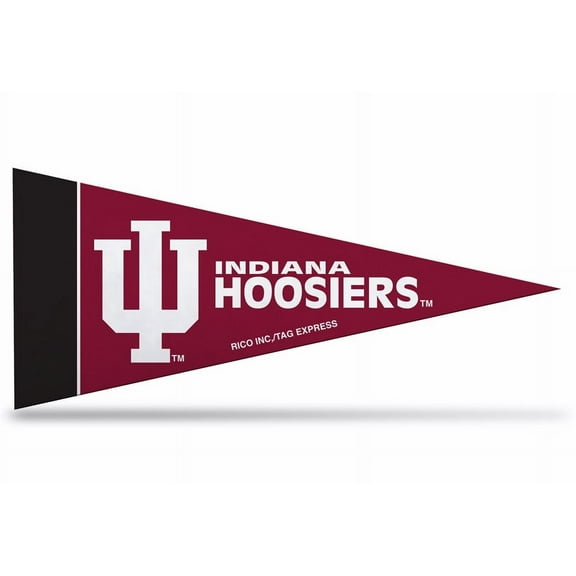 8 Pack Hoosiers Mini Pennants, 4" x 9" Licensed By Rico