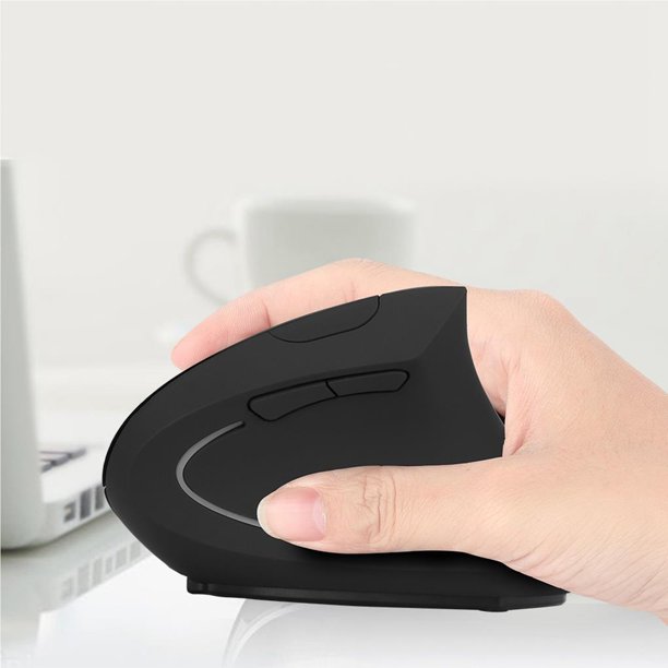 Óptico 1600Dpi Inalámbrico Ergonómico Vertical Pc / Laptop Gaming Mouse Recargable 2.4Ghz Inevent EL006491-00