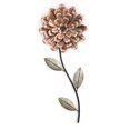 thumbnail image 1 of Home Roots 321230 Romantic Flower Stem Wall Decor, Pink & Green, 1 of 4
