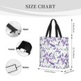 thumbnail image 3 of Easygdp Lavender Flowers Bolsa Tote para Mujer, Bolso de Hombro para Trabajo, Playa, Viajes, Compras y Supermercado, 3 of 7