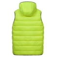 thumbnail image 5 of Mapamyumco Men’s Lightweight Puffer Vest with Hood, Water-Resistant Sleeveless Jacket for Hiking Ski Fluorescent Yellow 3XL, 5 of 8