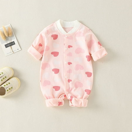 

QWZNDZGR Baby Bodysuit Spring And Autumn Pure Cotton Men And Women Baby Romper Climbing Suit Boneless Newborn Super Cute Open Crotch