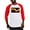 Red/White, variant on CafePress - Rubber Pride Flag Baseball Jersey - Cotton Baseball Jersey, 3/4 Raglan Sleeve Shirt