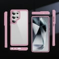 thumbnail image 6 of for Samsung Galaxy S25 Ultra Case Clear, [Wireless Charging][Anti-Yellowing][Military-Grade Protection] Hybrid Clear Back Shockproof Slim Magnetic Phone Case for Samsung Galaxy S25 Ultra,Pink, 6 of 8