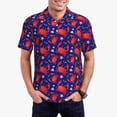 thumbnail image 1 of Balery Cute Crabs Camisa Polo de Hombre con Estampado, de Manga Corta y Tejido Medio, Camisa Tipo Golf Polo-XX-Large, 1 of 6