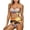Coconut Tree Sea Sunset, variant on Dachshund Dog Bathing Suit for Women Size XL Tummy Control Sporty Beach Swimsuits with Bottoms Cute High Cut Halter Neck Bikini Set Travel Push Up Tankini, 2 Pcs