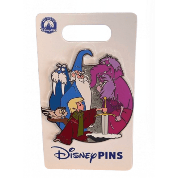 Disney Parks Sword in the Stone Cluster Pin New with Card