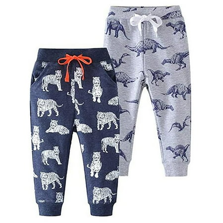 

Aompmsdx Baby Boy Jogging Pants Animal Print Drawstring Stretch Pants Christmas Outfit Christmas Jackets