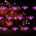 thumbnail image 2 of Twinkle Star LED Easter String Lights, Purple Bat Easter Lights with 8 Lighting Modes, Waterproof Spooky Light Easter Decorations for Indoors and Outdoor, Way to Celebrate Easter, 40 LEDs, 19.2ft, 2 of 5