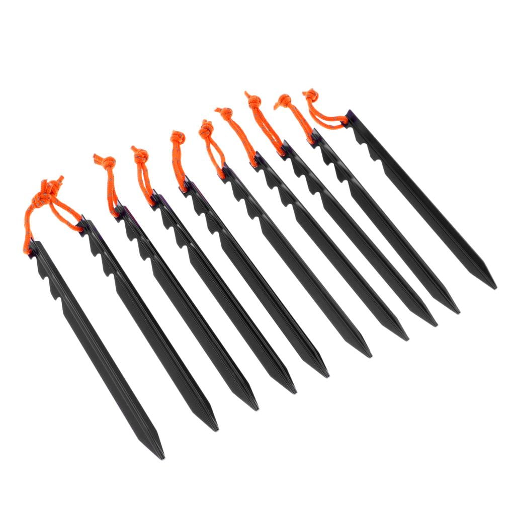 10 x Alloy Aluminum Tent Peg Stake Outdoor Camping Trip Survival Hook Tool 