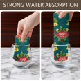thumbnail image 4 of 2 Pcs Pioneer Flower Floral Print Pattern Kitchen Towels, Funny Microfiber Dish Towel Set, 18" X 26" Tea Towels, 4 of 6