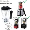 thumbnail image 2 of CRANDDI K90 80 oz Container Pitcher Jar, 80oz Container with Blade and Lid Replacement for CRANDDI K90,K95 / Wantjoin K90, 2 of 5