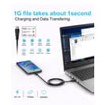 thumbnail image 2 of USB A to C 3.2 Gen2 10Gbps Cable High Speed Data Transfer Cable Fast Charging Compatible with USB C External SSD MacBook Pro iPad Samsung Galaxy S10, 1Ft, 2 of 6