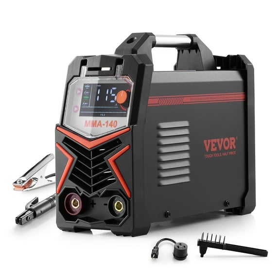 VEVOR TIG Welder, 140A 4-In-1 Welding Machine (Large LED Display) - DC Pulse TIG/DC Pulse MMA/Lift TIG/MMA(Stick), 110&220V Dual Voltage Electric Welder with Synergic Control IGBT Inverter Hot Start